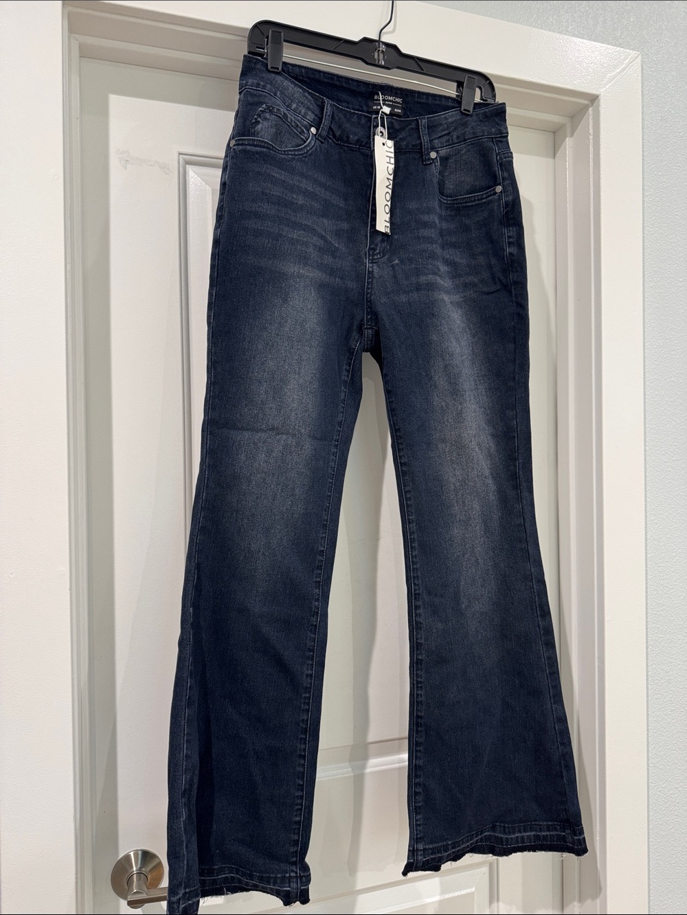 Bloomingdale's Women's Dark Indigo Flare Jeans